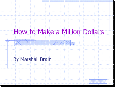 a million dollars